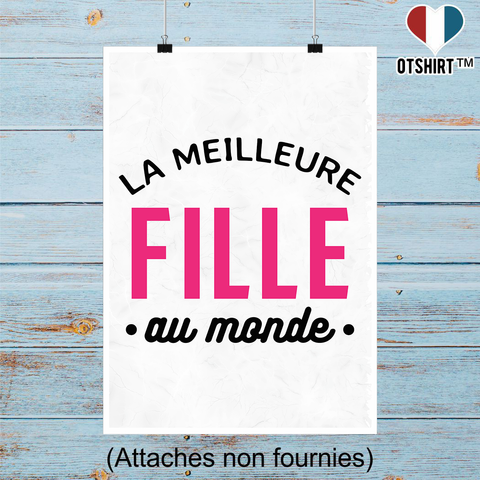 Affiche la meilleure fille au monde