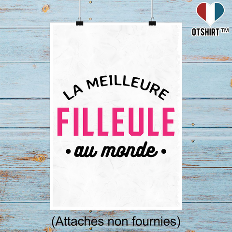 Affiche la meilleure filleule au monde