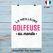 Affiche la meilleure golfeuse au monde