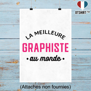 Affiche la meilleure graphiste au monde