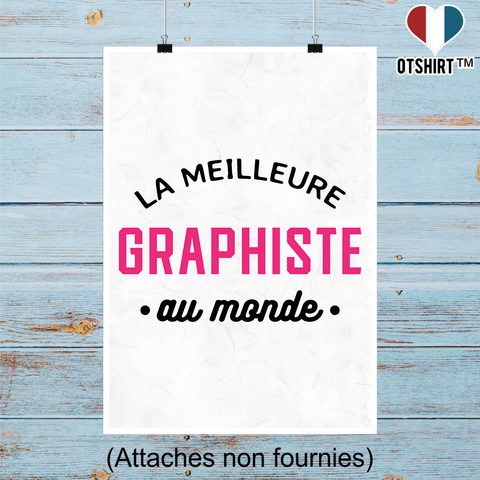 Affiche la meilleure graphiste au monde