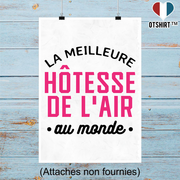 Affiche la meilleure hôtesse de l'air au monde