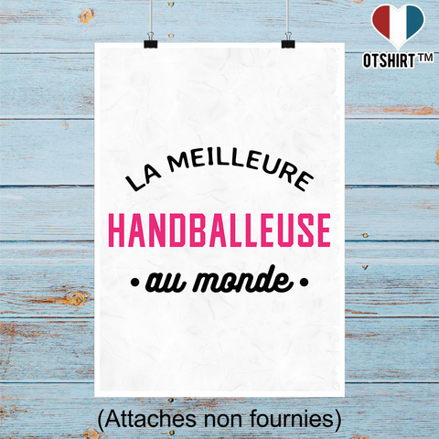 Affiche la meilleure handballeuse au monde