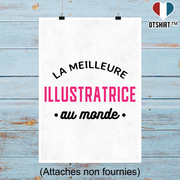Affiche la meilleure illustratrice au monde
