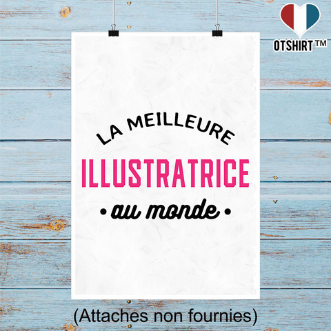 Affiche la meilleure illustratrice au monde