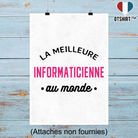 Affiche la meilleure informaticienne au monde