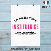 Affiche la meilleure institutrice au monde