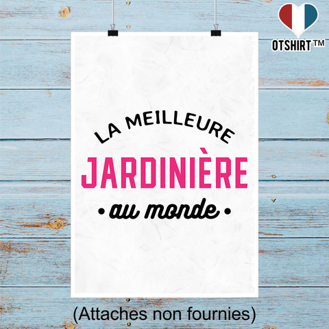 Affiche la meilleure jardinière au monde