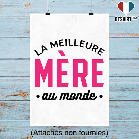 Affiche la meilleure mère au monde