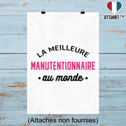 Affiche la meilleure manutentionnaire au monde