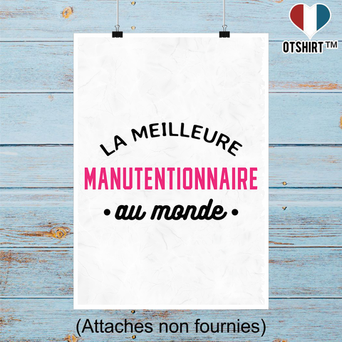 Affiche la meilleure manutentionnaire au monde