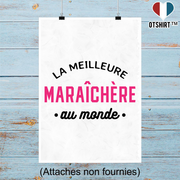 Affiche la meilleure maraîchère au monde