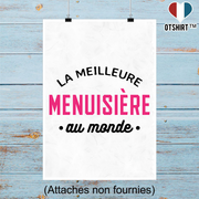 Affiche la meilleure menuisière au monde