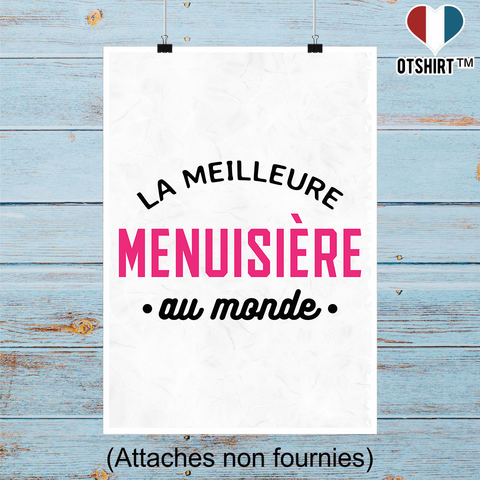 Affiche la meilleure menuisière au monde