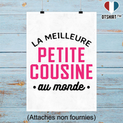 Affiche la meilleure petite cousine au monde