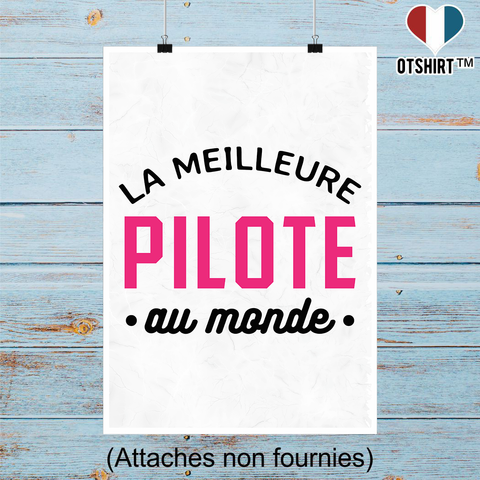 Affiche la meilleure pilote au monde