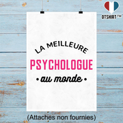 Affiche la meilleure psychologue au monde