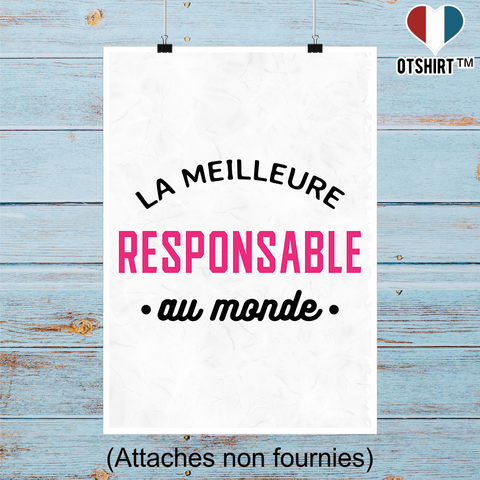 Affiche la meilleure responsable au monde