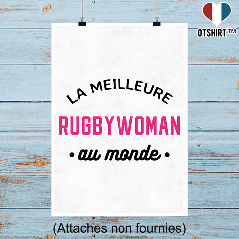 Affiche la meilleure rugbywoman au monde