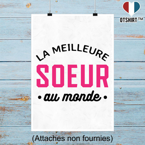 Affiche la meilleure soeur au monde