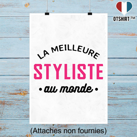 Affiche la meilleure styliste au monde