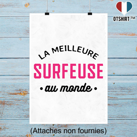 Affiche la meilleure surfeuse au monde