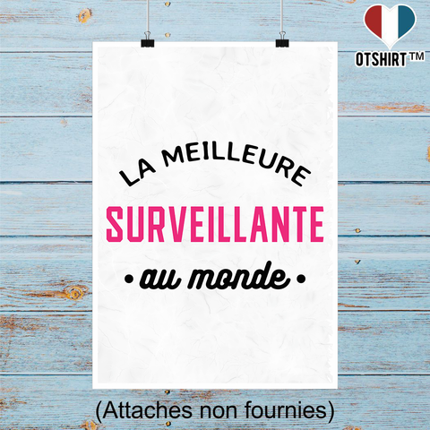 Affiche la meilleure surveillante au monde