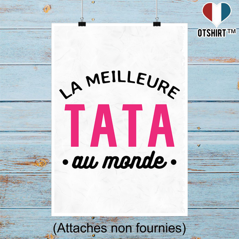Affiche la meilleure tata au monde