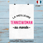 Affiche la meilleure tenniswoman au monde