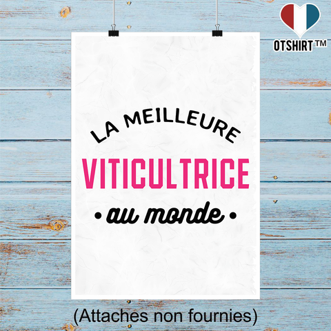 Affiche la meilleure viticultrice au monde