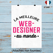 Affiche la meilleure web designer au monde