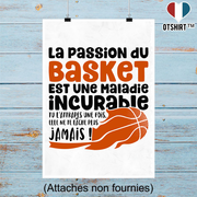 Affiche la passion du basket