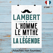 Affiche lambert l'homme le mythe la légende