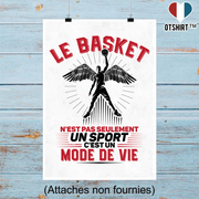 Affiche le basket un mode de vie