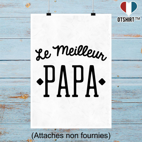 Affiche le meilleur papa