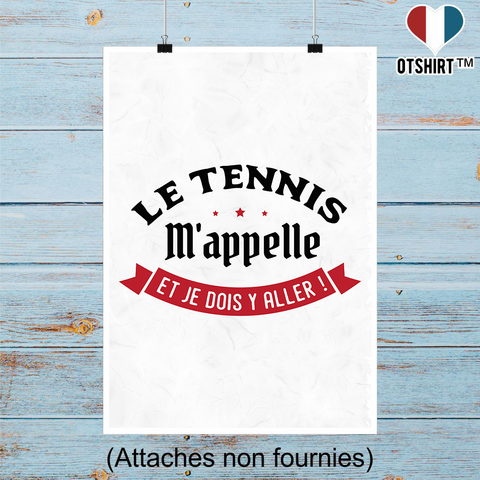 Affiche le tennis m'appelle