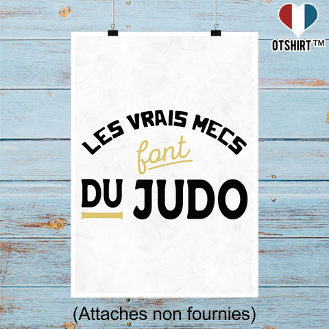 Affiche les mecs font du judo