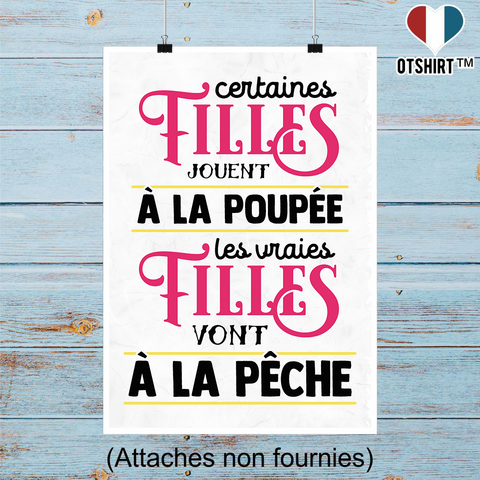 Affiche les vraies vont à la pêche