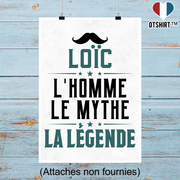 Affiche loïc l'homme le mythe la légende