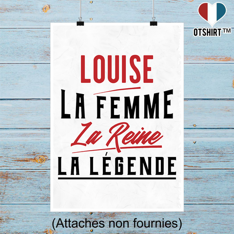 Affiche louise la femme la reine la légende