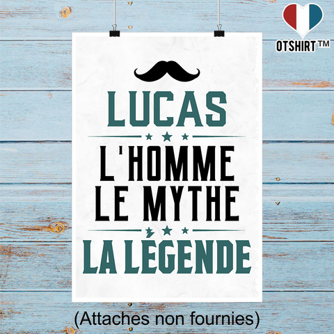 Affiche lucas l'homme le mythe la légende