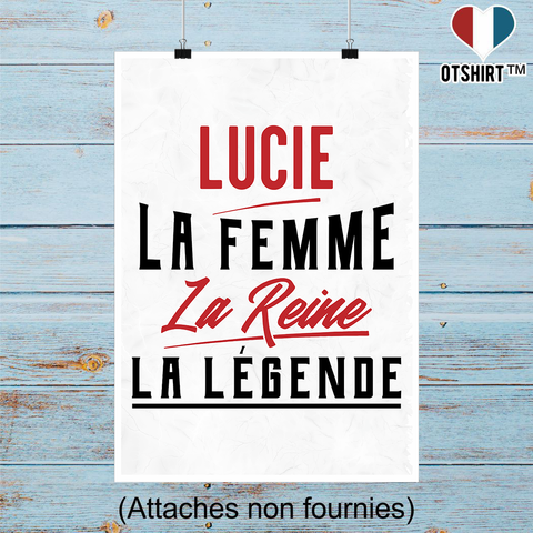 Affiche lucie la femme la reine la légende
