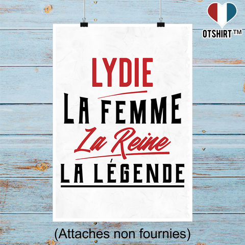 Affiche lydie la femme la reine la légende