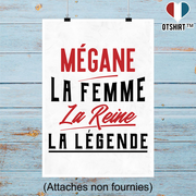 Affiche mégane la femme la reine la légende