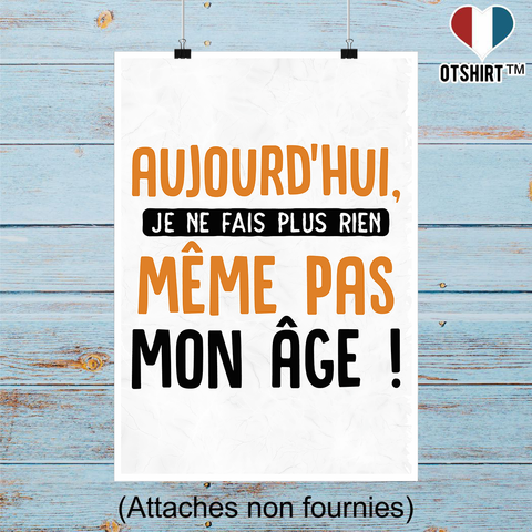 Affiche même pas mon âge