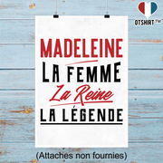 Affiche madeleine la femme la reine la légende