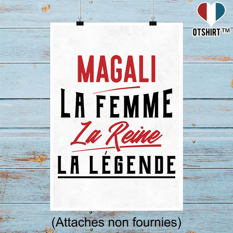 Affiche magali la femme la reine la légende