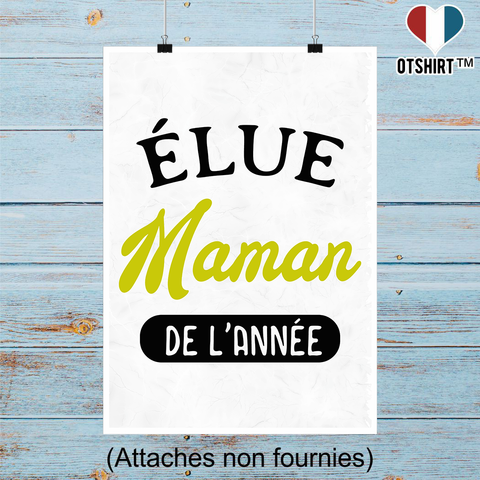 Affiche maman de l'année