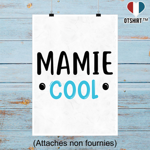 Affiche mamie cool