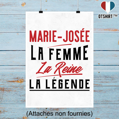 Affiche marie-josée la femme la reine la légende